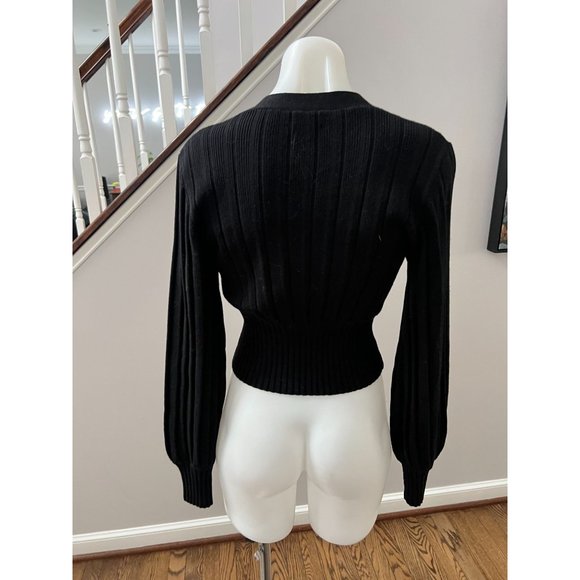 Wilfred Black Ribbed Cardigan - Picture 7 of 7